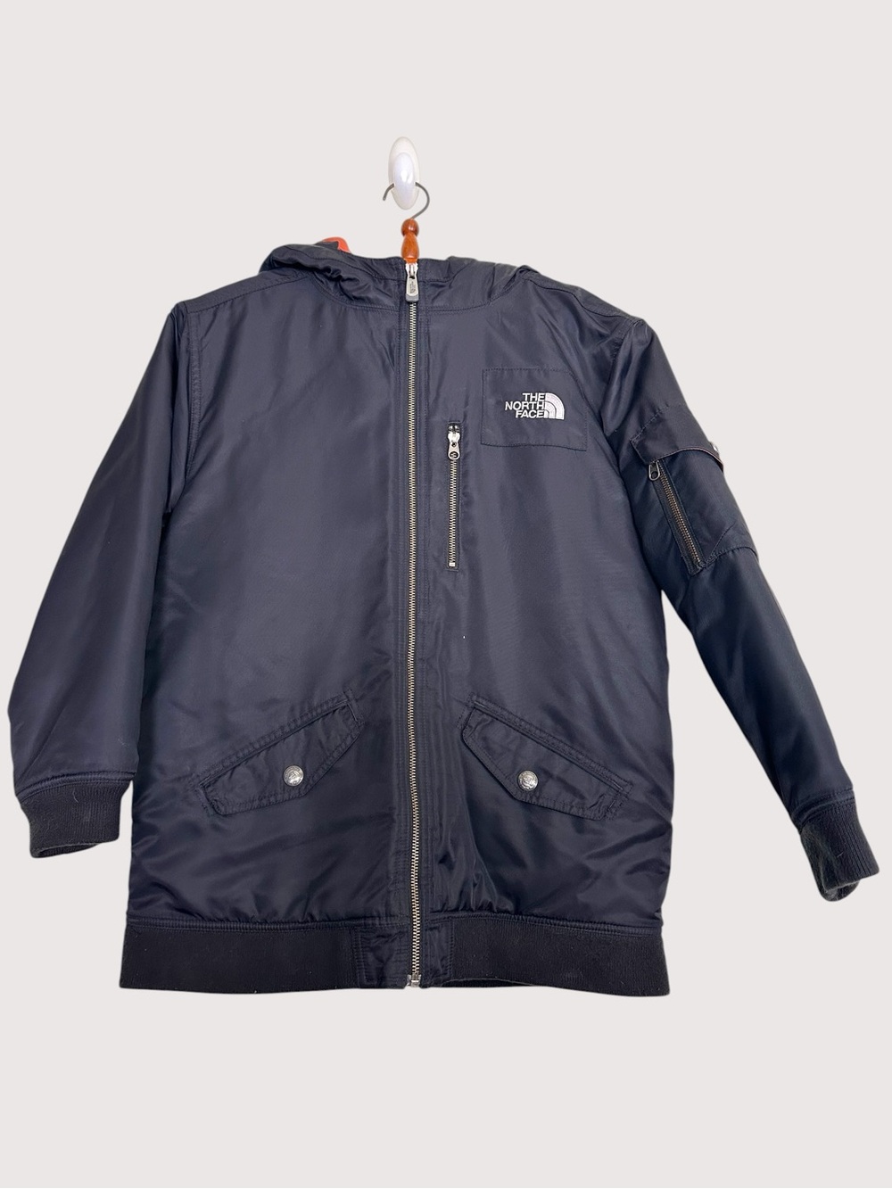 The North Face Ayon F2007 Insulated Winter Bomber Jacket – Size Boys L in Black